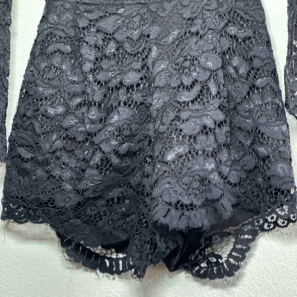 Lovers + Friends Long Sleeve Lace Romper Eve - Picture 7 of 11
